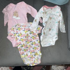(3) 0-3 Month Onesies